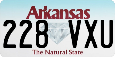 AR license plate 228VXU