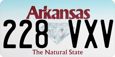 AR license plate 228VXV