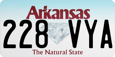 AR license plate 228VYA