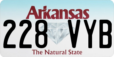 AR license plate 228VYB