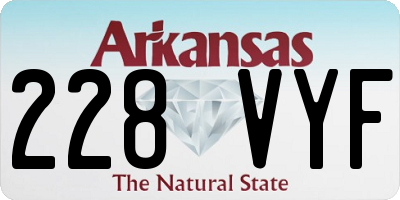 AR license plate 228VYF