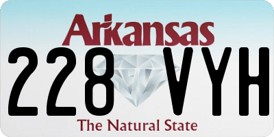 AR license plate 228VYH