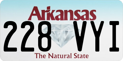 AR license plate 228VYI