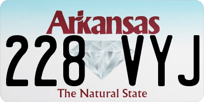 AR license plate 228VYJ