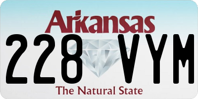 AR license plate 228VYM