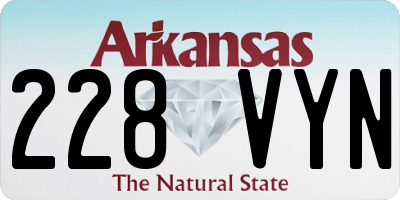 AR license plate 228VYN