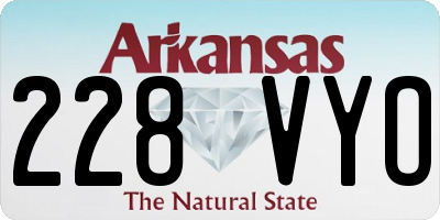 AR license plate 228VYO