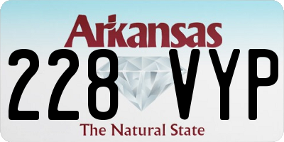AR license plate 228VYP