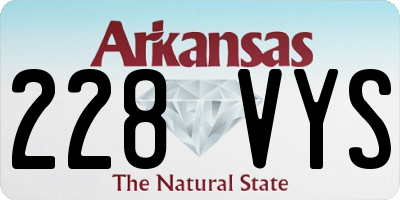 AR license plate 228VYS