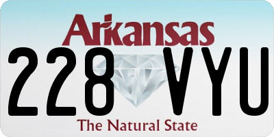 AR license plate 228VYU