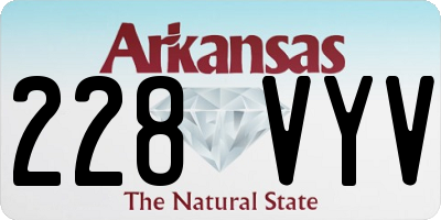 AR license plate 228VYV