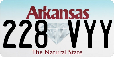 AR license plate 228VYY