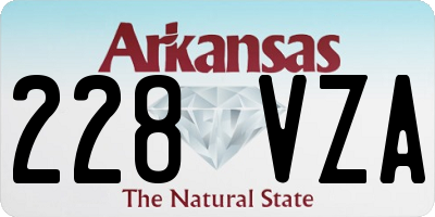 AR license plate 228VZA