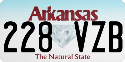 AR license plate 228VZB
