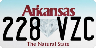 AR license plate 228VZC