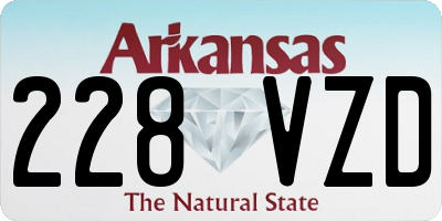 AR license plate 228VZD