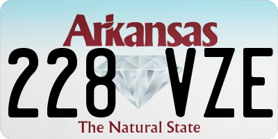 AR license plate 228VZE