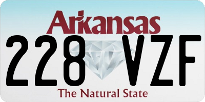 AR license plate 228VZF