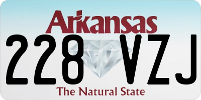 AR license plate 228VZJ