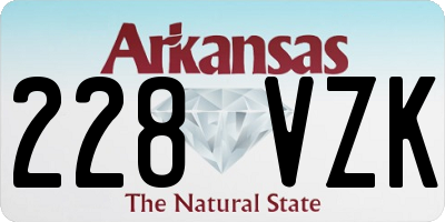 AR license plate 228VZK