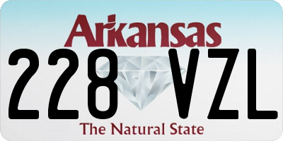 AR license plate 228VZL
