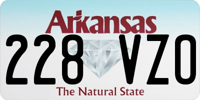 AR license plate 228VZO
