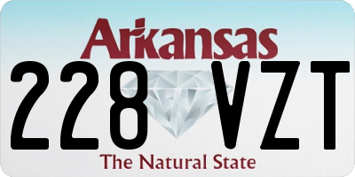 AR license plate 228VZT