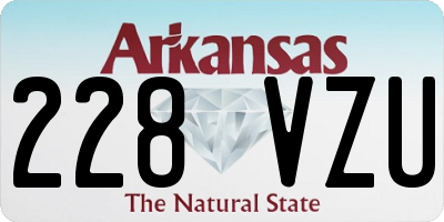 AR license plate 228VZU