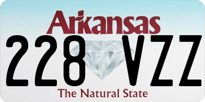 AR license plate 228VZZ