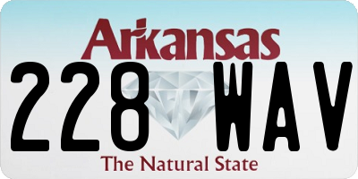 AR license plate 228WAV