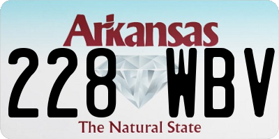 AR license plate 228WBV