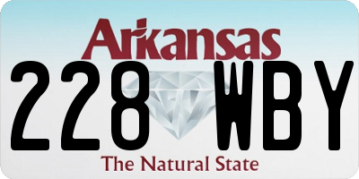 AR license plate 228WBY
