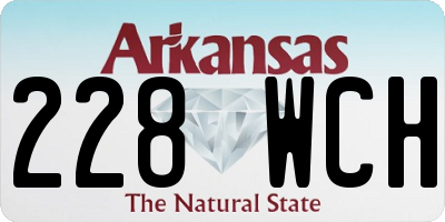 AR license plate 228WCH
