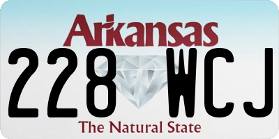 AR license plate 228WCJ