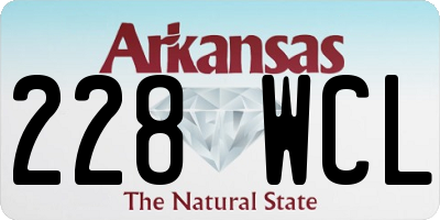 AR license plate 228WCL