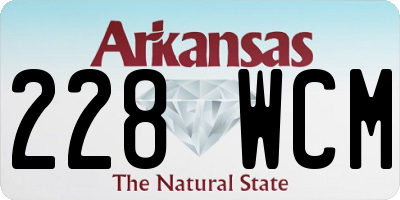 AR license plate 228WCM