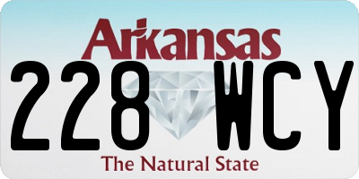 AR license plate 228WCY