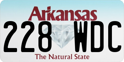 AR license plate 228WDC