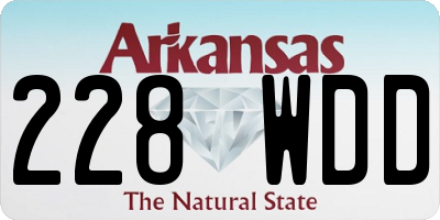 AR license plate 228WDD