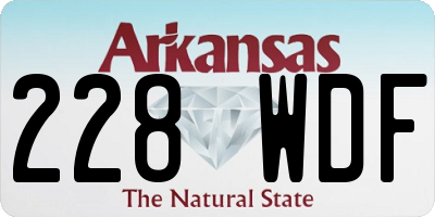 AR license plate 228WDF