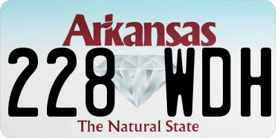 AR license plate 228WDH