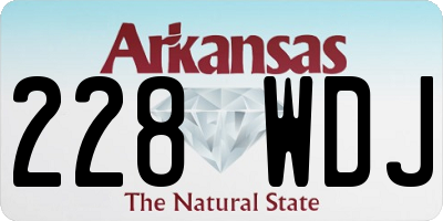 AR license plate 228WDJ