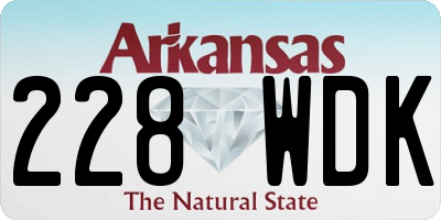 AR license plate 228WDK