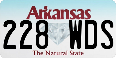 AR license plate 228WDS
