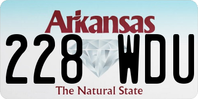 AR license plate 228WDU