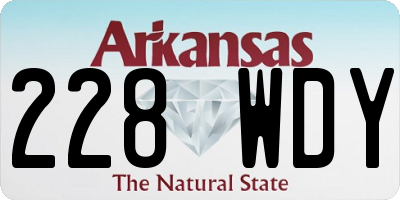 AR license plate 228WDY