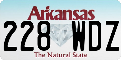 AR license plate 228WDZ