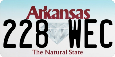 AR license plate 228WEC