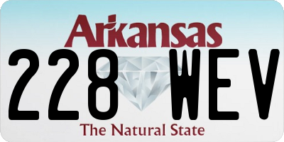 AR license plate 228WEV