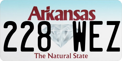 AR license plate 228WEZ